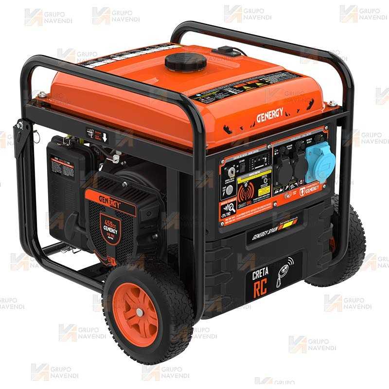 Generador monofásico Inverter a gasolina 4T (7.500W) con control remoto