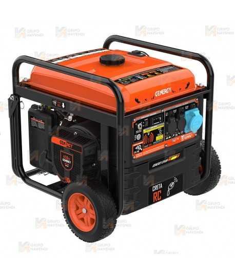 Generador monofásico Inverter a gasolina 4T (7.500W) con control remoto
