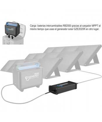 Cargador de la batería de la estación de energía GZE-2020R desde panel solar