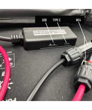 Cable para la conexión entre el panel solar y la estación de energía