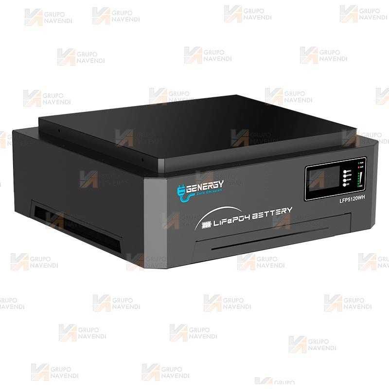 Batería LFP5120WH de 5,12 kWh para inversores Genergy