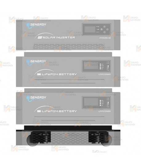 Base con ruedas para baterías LFP5120WH e inversores solares Genergy