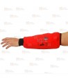 Manguito Anticorte rojo flúor/negro para motosierra (Clase 1)