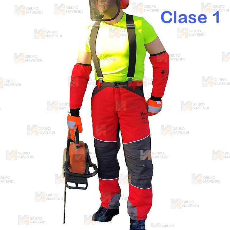 Pantalón bielástico anticorte motosierra (Clase 1)
