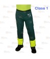 Zahón bicolor verde/amarillo flúor para motosierra (Clase 1)