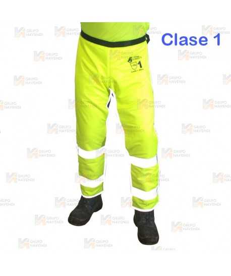 Zahón bicolor amarillo flúor para motosierra (Clase 1)