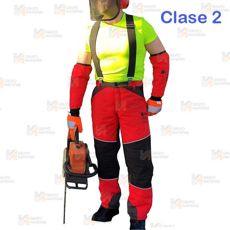 Pantalón bielástico anticorte motosierra (Clase 2)