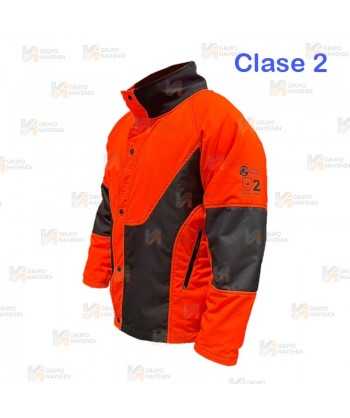 Chaqueta bielástica anticorte y transpirable para motosierra (Clase 2)