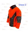 Chaqueta bielástica anticorte y transpirable para motosierra (Clase 2)