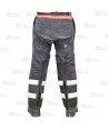 Zahón bicolor rojo flúor/negro para motosierra (Clase 2)