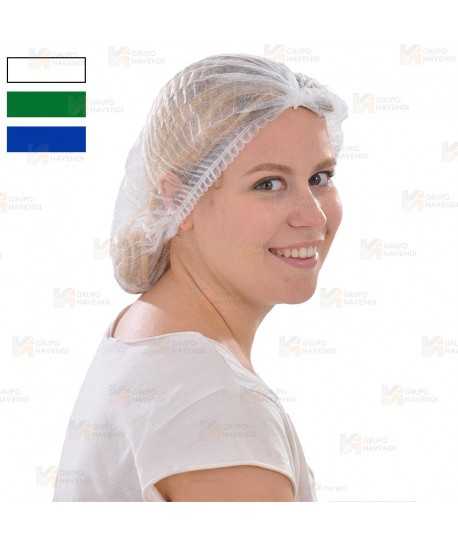 Gorro plegado acordeón desechable con goma (1000 Unds)
