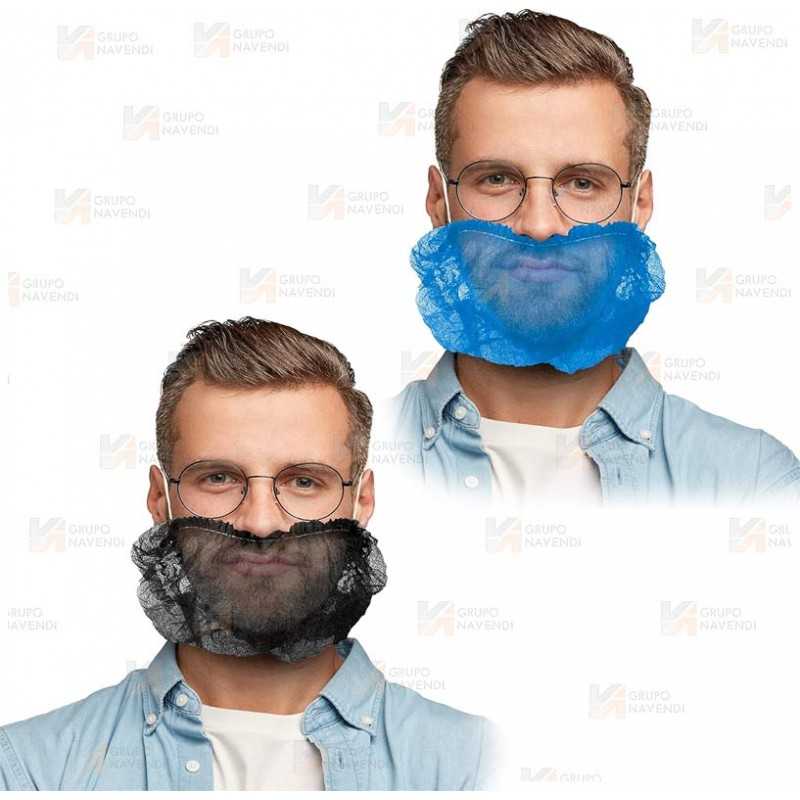 Cubre barbas plegable de polipropileno transpirable (1.000 unid.)