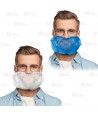 Cubre barbas detectable de PP transpirable tipo acordeón