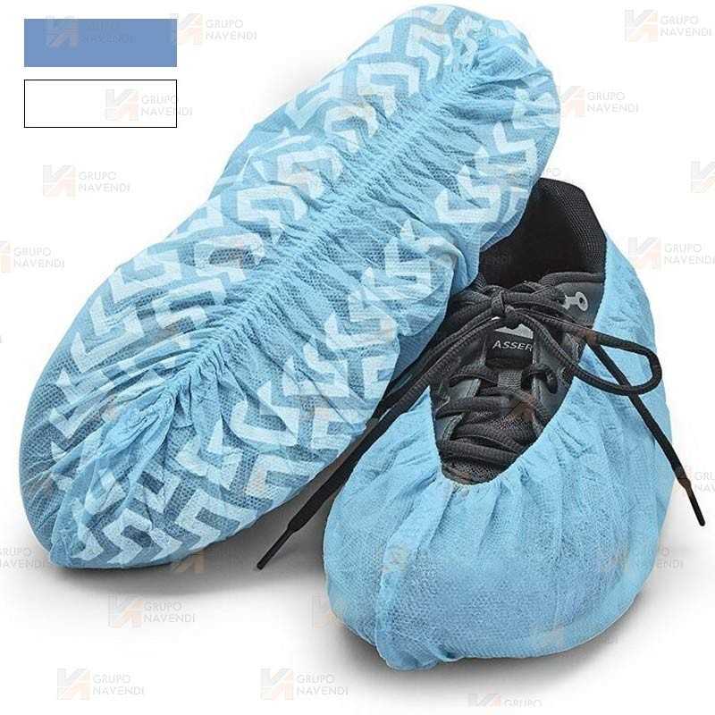 Cubre zapatos antideslizantes de polipropileno color azul