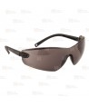Gafas de seguridad con suaves patillas, puente nasal y cubre-sienes con ocular color ahumado