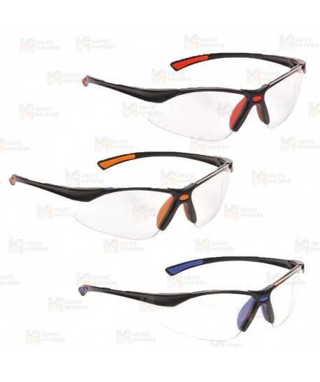 Gafas deportivas de seguridad con patillas finas y cómodas
