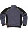Chaqueta polar bicolor de corte moderno  color gris/negro