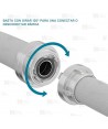 Acoples Storz de aluminio para manguera con caña estriada