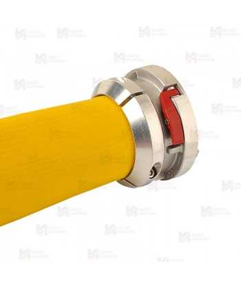 Caña Storz para manguera con segmentos de aluminio y dispositivo de cierre