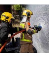 Manguera Armtex One con acoples BARCELONA en aluminio estampado FORTEX. Manguera certificada según UNE 23091-2A