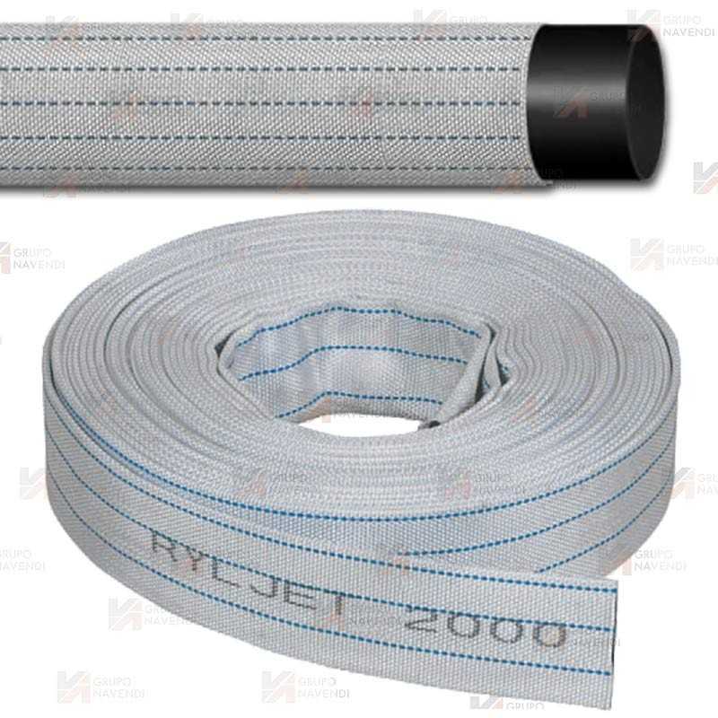 Manguera plana Ryljet sin racores con manchón interno de PVC