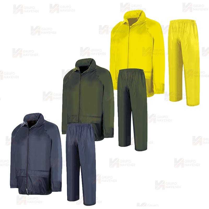 Conjunto chaqueta y pantalón tipo ingeniero especial lluvia