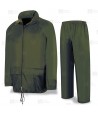 Conjunto chaqueta y pantalón tipo ingeniero especial lluvia de color verde