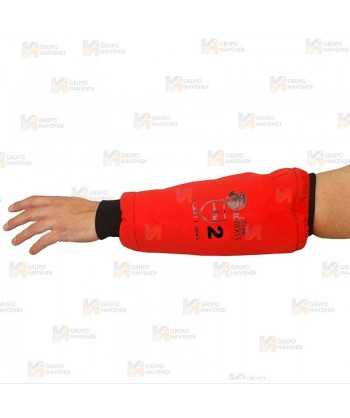 Manguito Anticorte rojo flúor/negro para motosierra (Clase 2)