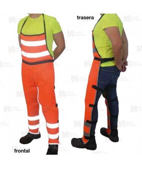Peto/Zahón en naranja flúor para operaciones de desbroce (Tipo A)