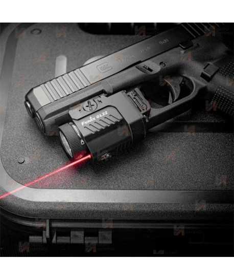 Linterna táctica de 750 lúmenes y con láser rojo para policía