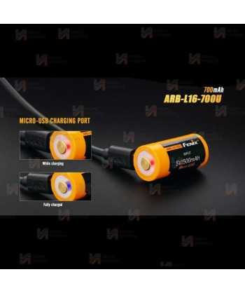 Batería Fenix ARB-L16-700UP (carga por micro USB y con cargador)