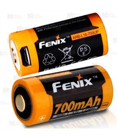 Batería Fenix ARB-L16-700UP (carga por micro USB y con cargador)