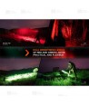 Linterna de Caza Fenix HT32  (2500 lúmenes) con luces rojas y verdes