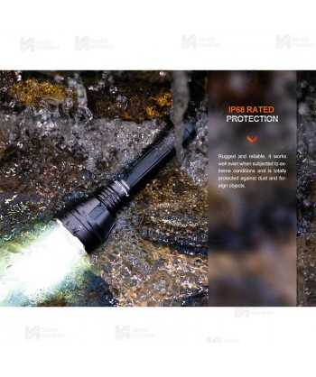 Linterna de Caza Fenix HT32  (2500 lúmenes) con luces rojas y verdes