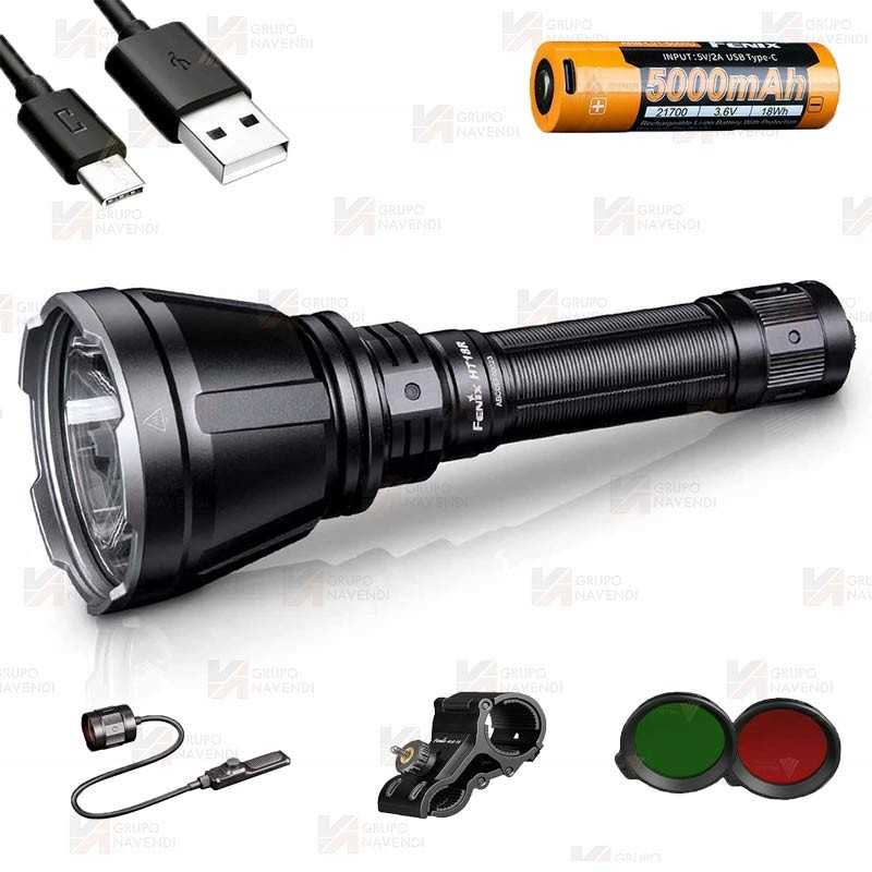 Pack de Linterna HT18R de Fenix especial para caza (2800 lúmenes)