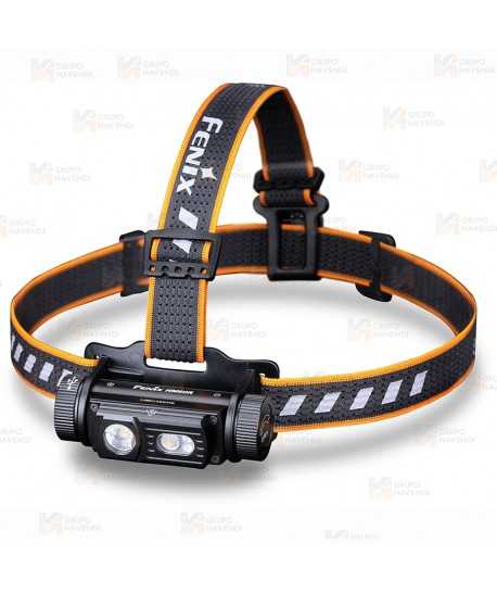 Frontal Fénix HM60R 1200 lúmenes con doble distancia de haz y luz roja