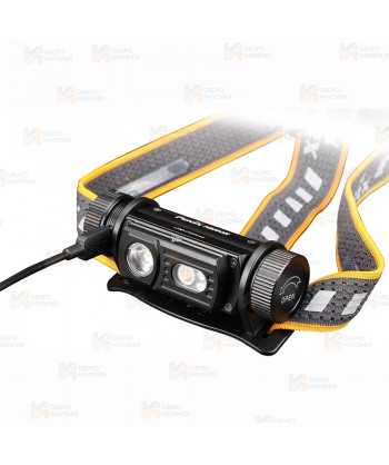 Frontal Fénix HM60R 1200 lúmenes con doble distancia de haz y luz roja