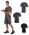 Camiseta combinada transpirable con bolsillo
