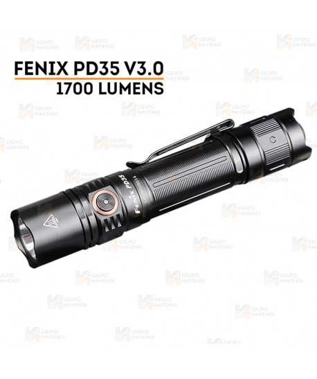 Linterna táctica PD35-V3.0 con cinco modos y 1700 lúmenes