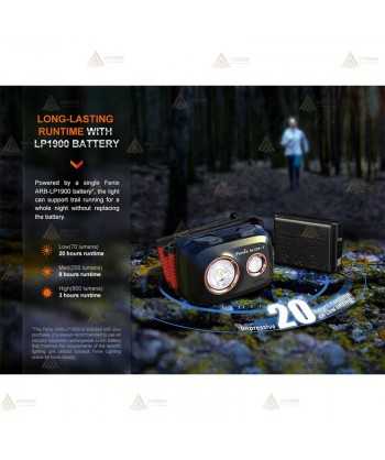 Frontal HL32R-T ligero de alto rendimiento para trail running de Fénix (800 lúmenes)