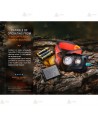 Frontal HL32R-T ligero de alto rendimiento para trail running de Fénix (800 lúmenes)