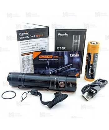 Linterna Fénix E35R recargable por micro USB-Tipo C (3100 Lúmenes)