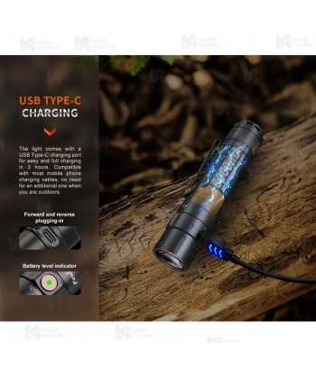 Linterna Fénix E35R recargable por micro USB-Tipo C (3100 Lúmenes)
