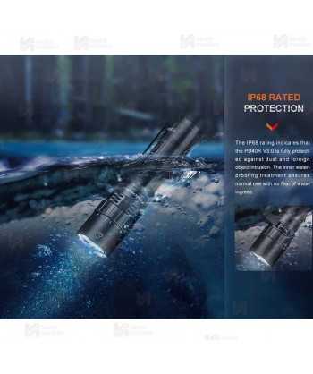 Linterna táctica Fenix PD40R-V3.0 (3000 Lúmenes)