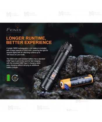 Linterna Fénix LD32 UVC con rayos ultravioleta para desinfección (1200 Lúmenes)