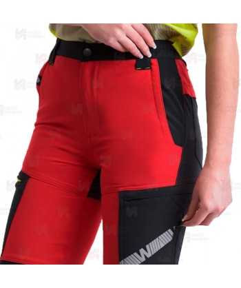 Pantalón elástico, bicolor alta visibilidad con cinta segmentada