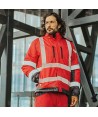 Parka acolchada e impermeable con cintas segmentadas