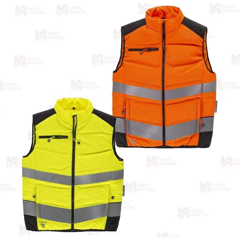 Chaleco acolchado multibolsillos de Alta Visibilidad