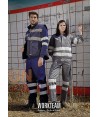 Sudadera clásica con cintas reflectantes color marino