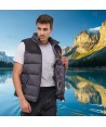 Chaleco SÜOL Roc-Neige con relleno de plumas y capucha para hombre